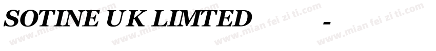 SOTINE UK LIMTED 索汀字体转换